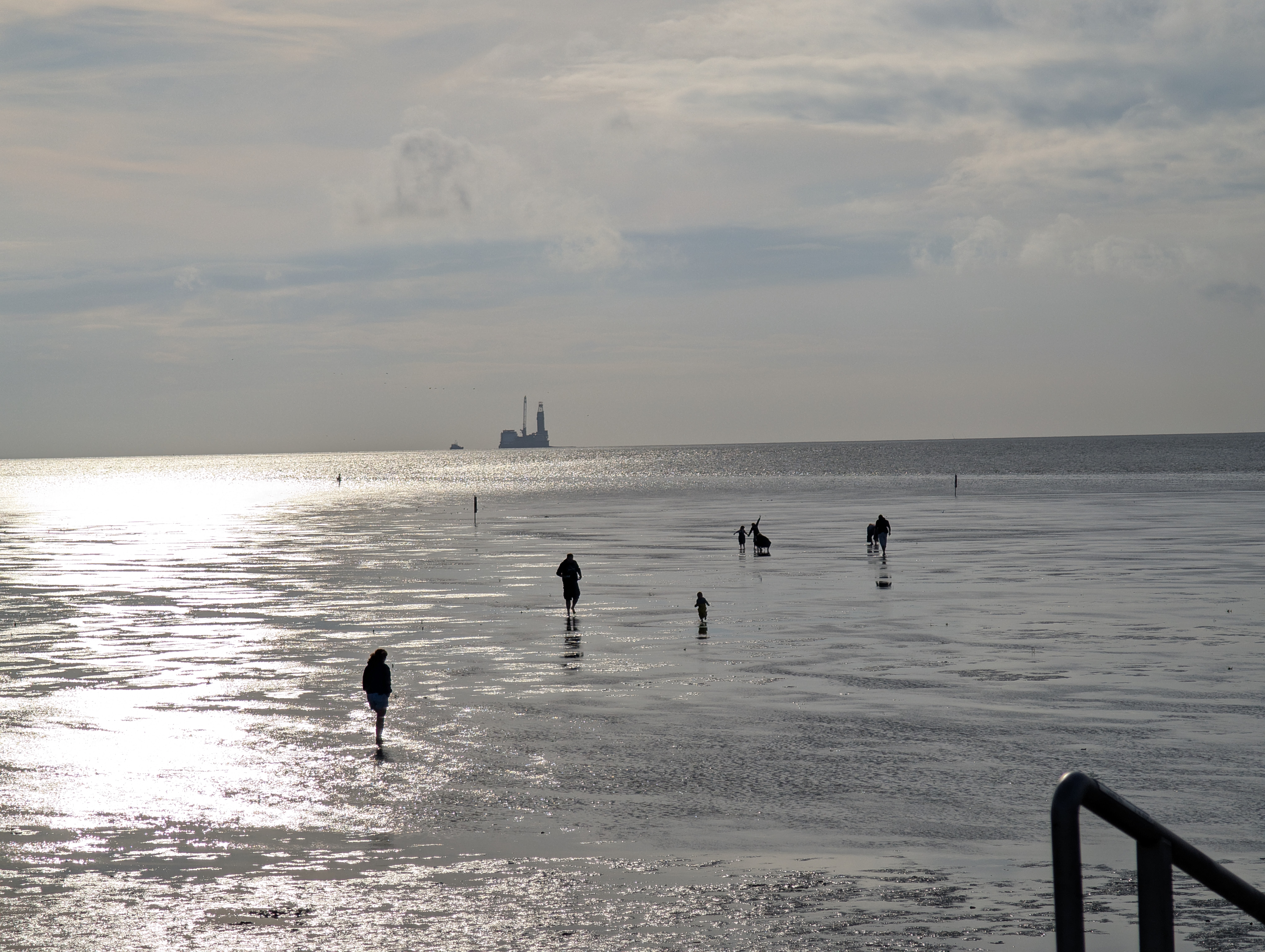 Das Watt bei Ebbe - vor der "Mittelplatte"